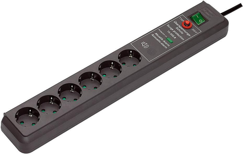 15.000 A 6 AC outlet(s) Black