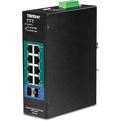 Managed PoE+ DIN-Rail Switch
