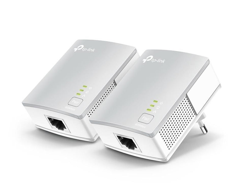 TP-LINK 500Mbps Nano Powerline Adapter Starter Kit Homeplug AV Multistreaming Plug and play 500Mbps powerline data rate Twin Pack