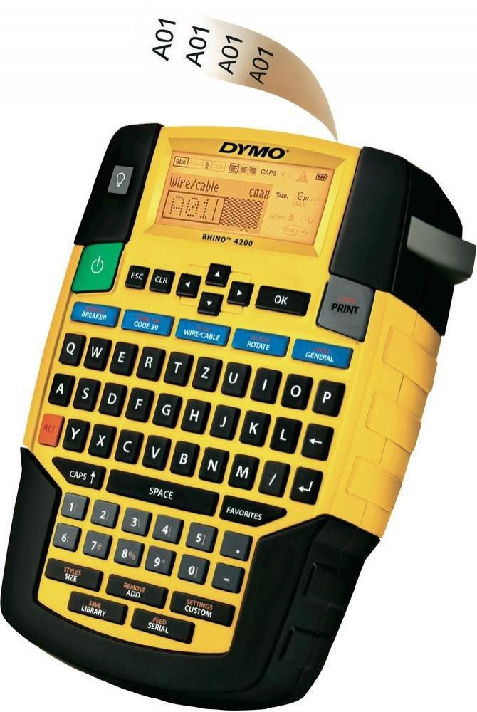 DYMO Rhino 4200 - Industrielles Beschriftungsgerät, QWERTZ-Tastatur, im KofferSet