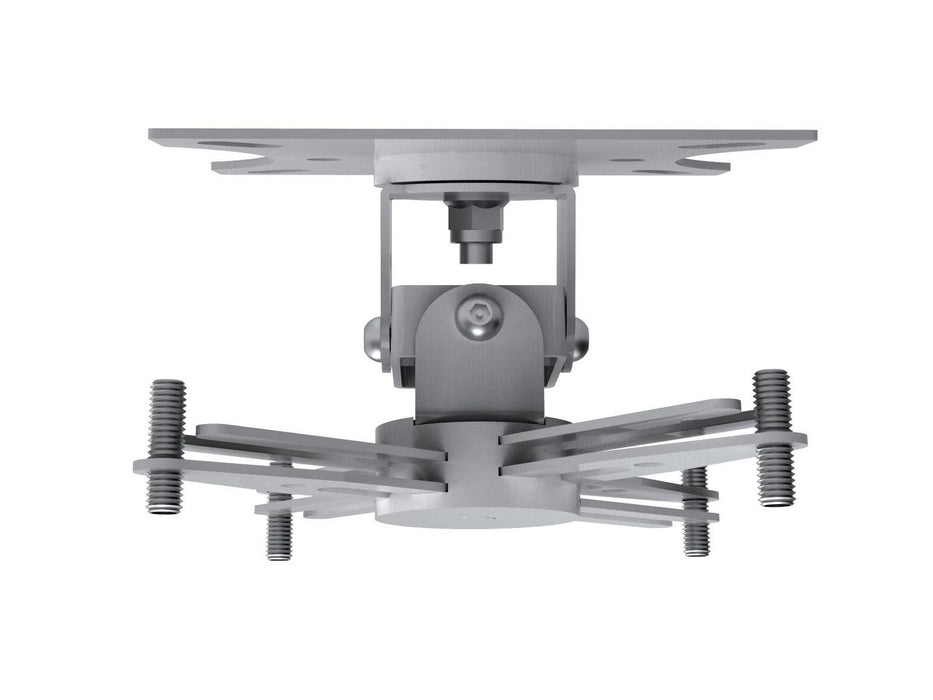 Universal projector ceiling mount - no pole - supports projector 110 mm below ceiling - fits most projectors - obstruction free cable management - inc
