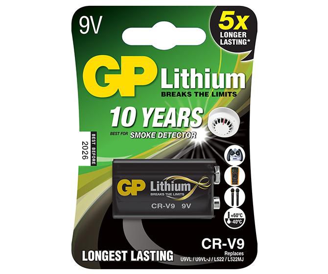 Lithium CRV9, Single-use