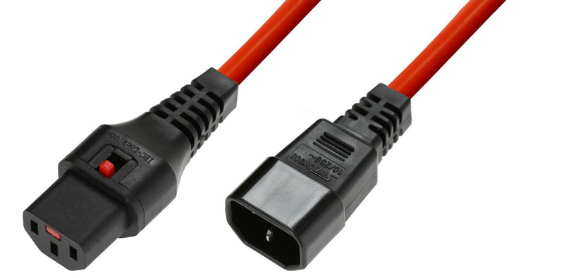 red 3 m, PC1387 Powercord C13