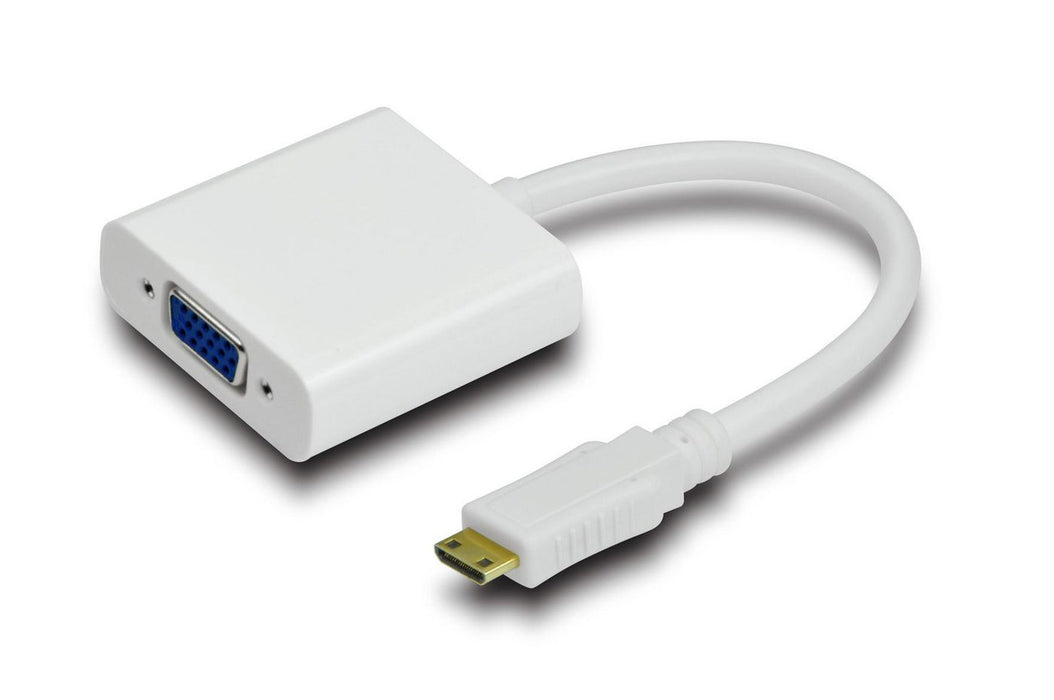 HDMI Mini type - VGA, White