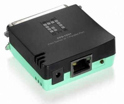 Parallel Print Server, Black,