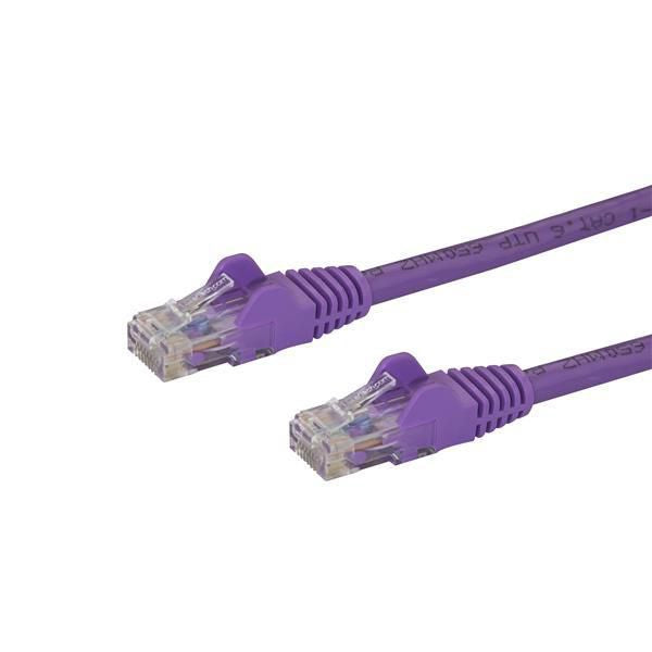 Startech 10m CAT6 Ethernet Cable, 10 Gigabit Snagless RJ45 650MHz 100W PoE Patch Cord, CAT 6 10GbE UTP Network Cable w/Strain Relief, Purple, Wiring i