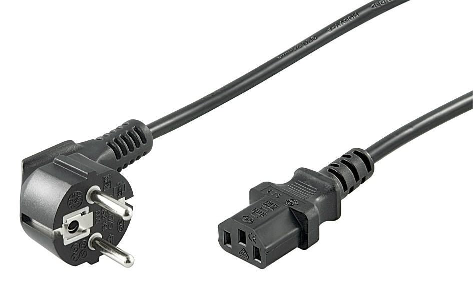 Angled Schuko to C13
