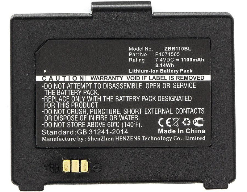 8.14Wh Li-ion 7.4V 1100mAh