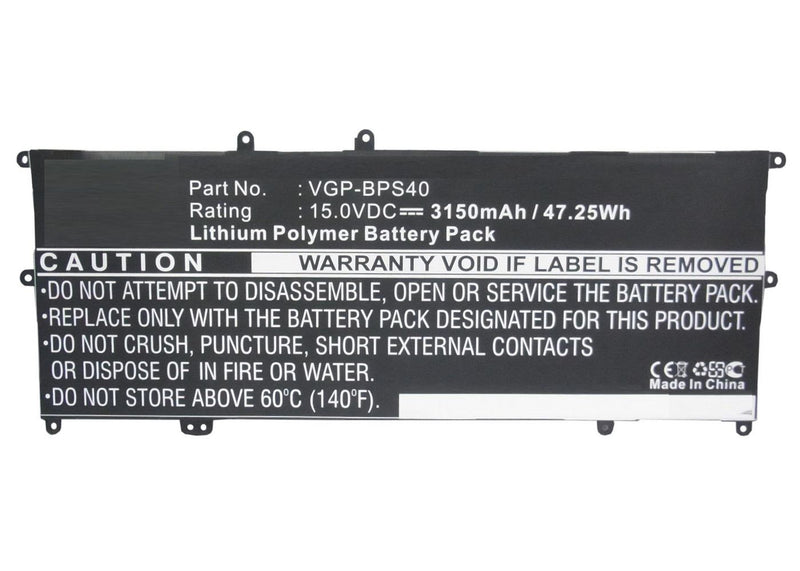 47.36Wh 14.8V 3200mAh 47Wh