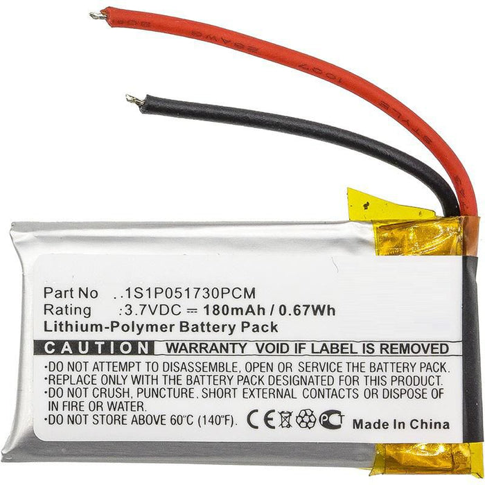 180mAh Black for Wireless