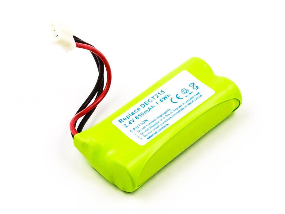 1.6Wh Ni-Mh 2.4V 650mAh