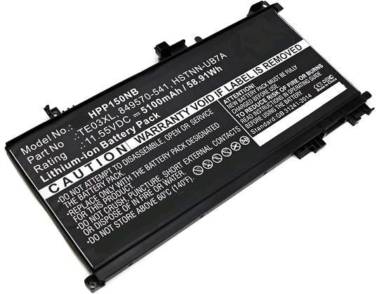 Li-ion 11.55V 5100mAh Black