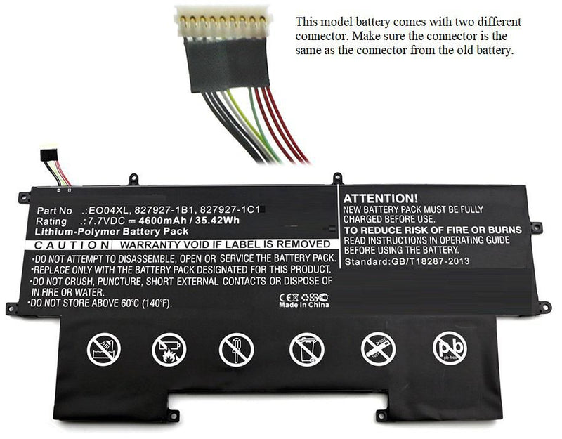 7.7V 4600mAh 35Wh Li-Pol 7.7V