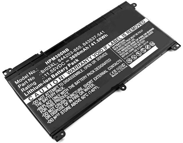Li-ion 11.55V 3400mAh Black