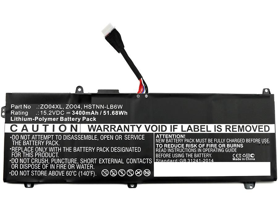 15.2V 3400mAh 52Wh Li-Pol