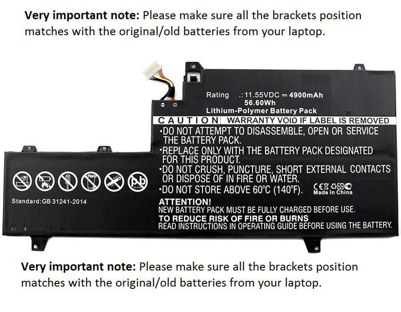 11,55V 4935mAh 57Wh Li-Po