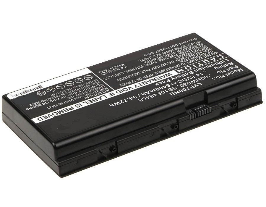 94.72Wh Li-ion 14.8V 6400mAh