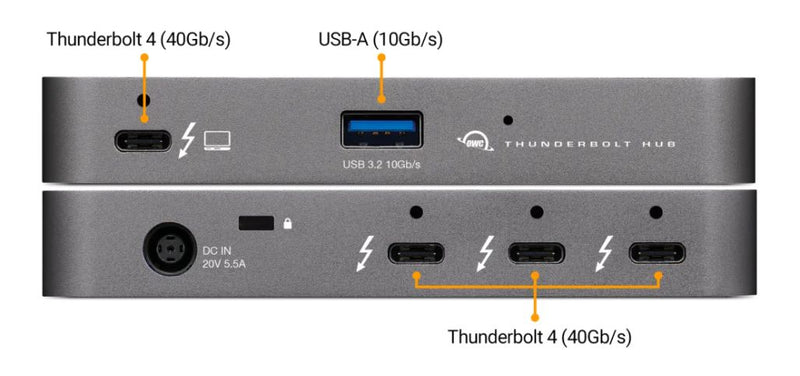 ports OWCTB4HUB5P, Wired,