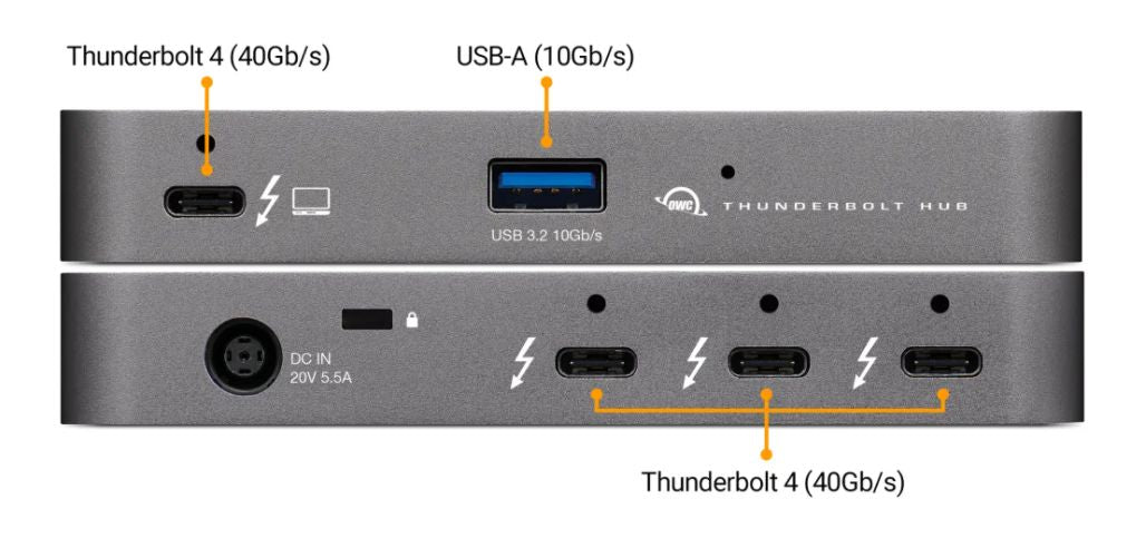 ports OWCTB4HUB5P, Wired,