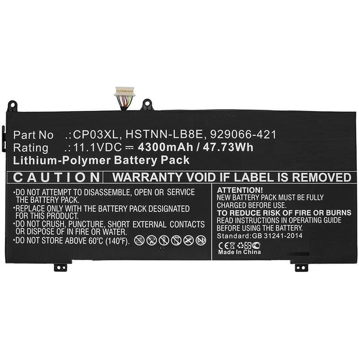 11.4V 4900mAh 48Wh Li-Pol