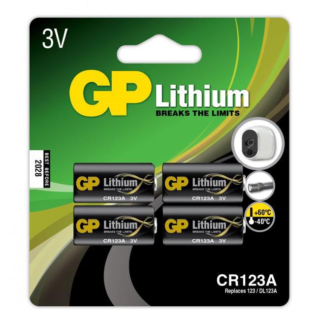 Lithium CR 123A, Single-use