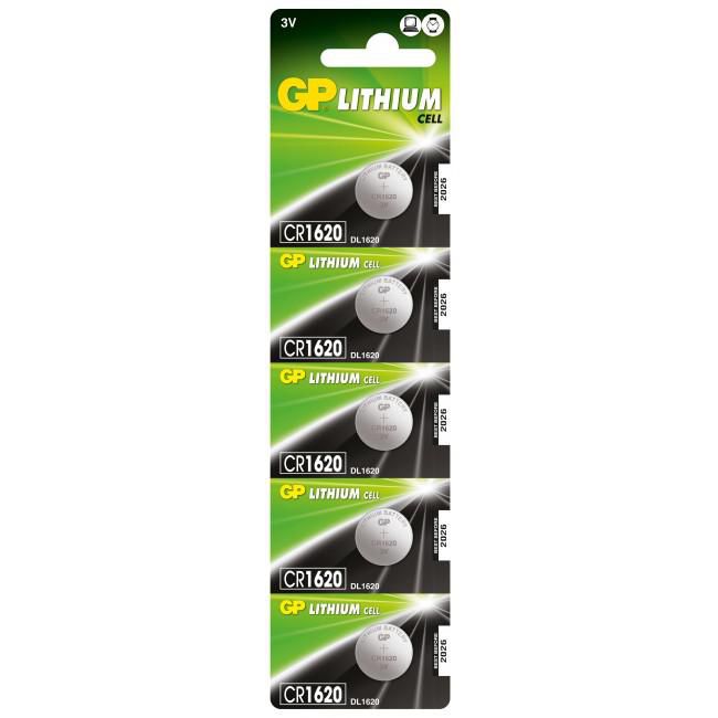 Lithium CR1620, Single-use