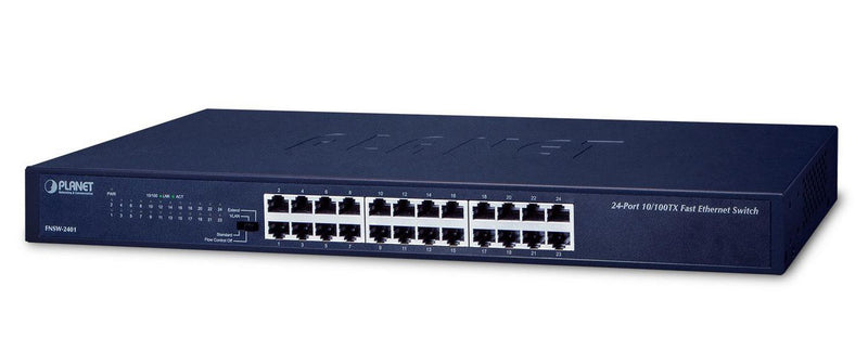 Planet FNSW-2401 24-Port 10/100BASE-TX Fast Ethernet Switch (4 operation modes: Standard/VLAN/Flow Control/Extend )