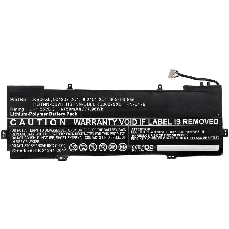 11.55V 6840mAh 77.96Wh Li-Pol
