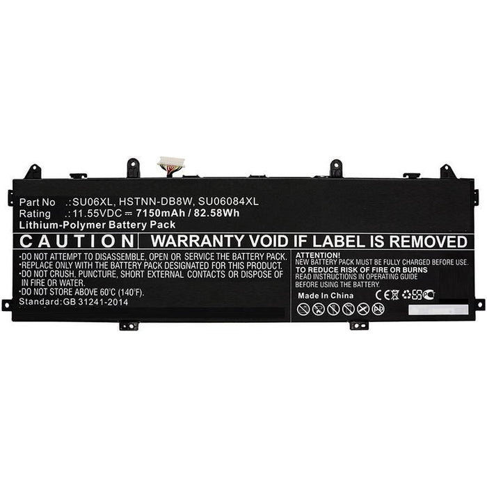 11.55V 7150mAh 82.58Wh Li-Pol