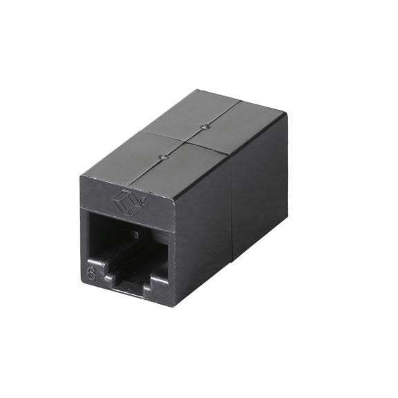 COUPLER FM609, CAT6, Black,
