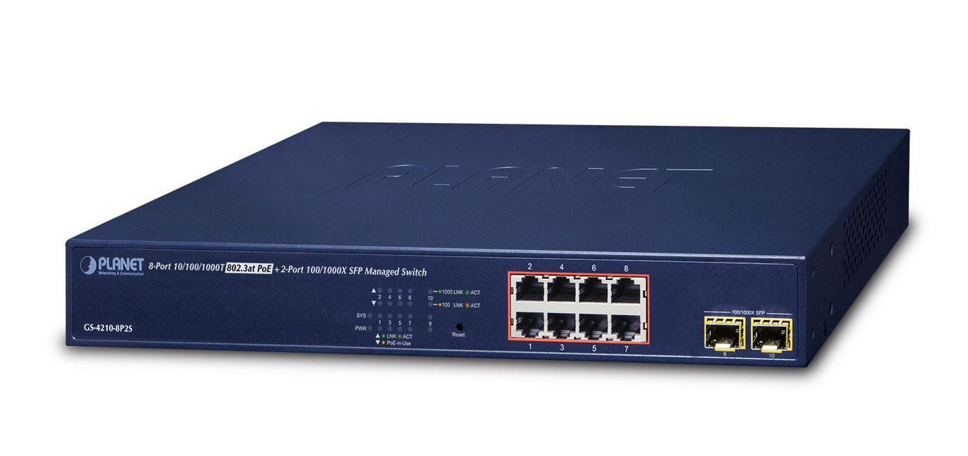802.3at POE+ Gigabit Ethernet
