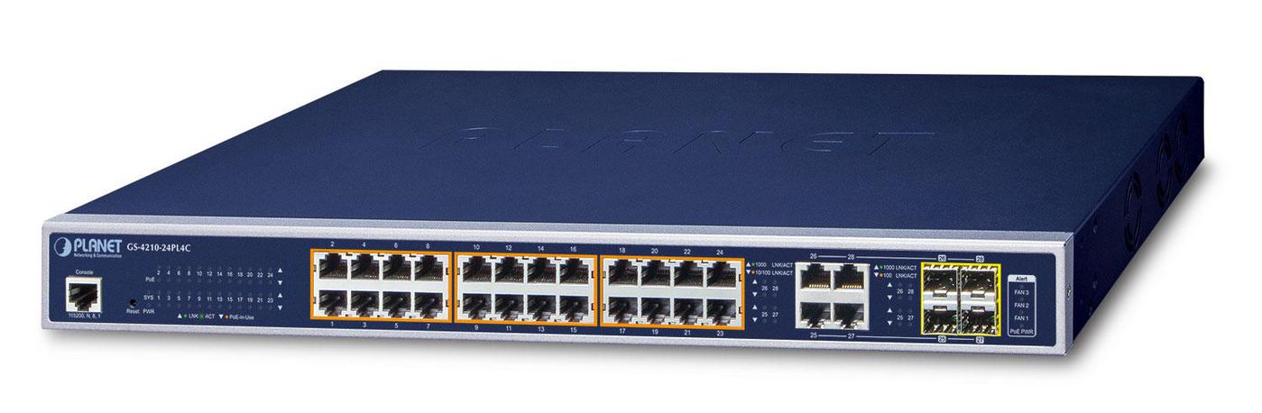 802.3at POE+ Gigabit Ethernet