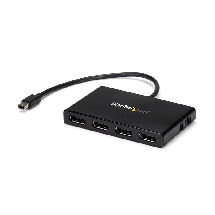 StarTech.com 4 Port Mini DisplayPort MST Hub - 4K 30Hz - Mini DP to DisplayPort Splitter for Multiple Monitors - mDP to DP (MSTMDP124DP) - Video split