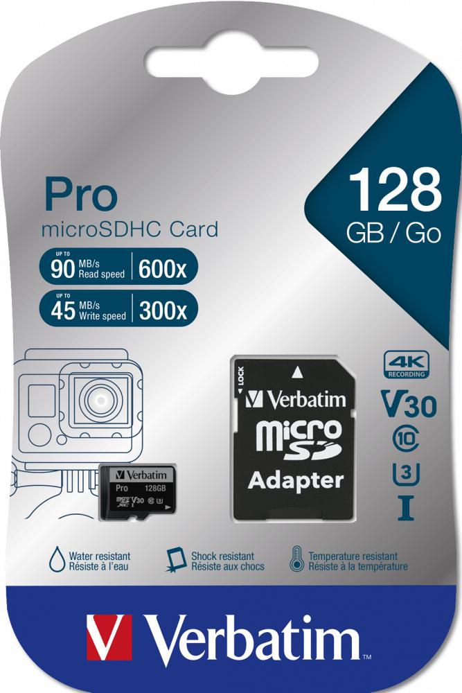 128GB CLASS 10 INCL ADAPTOR