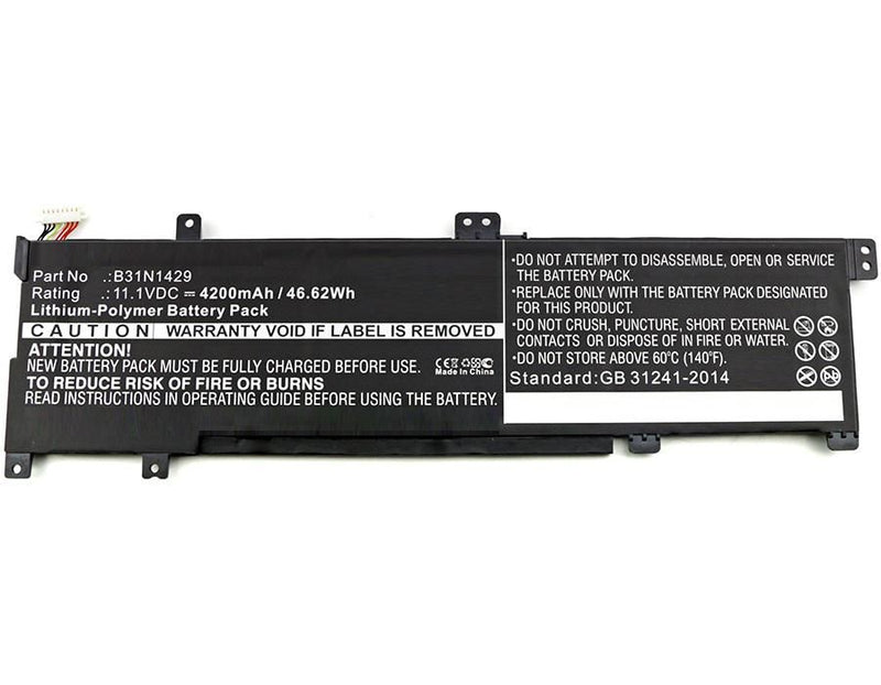 23.76Wh 10.8V 2200mAh 24Wh