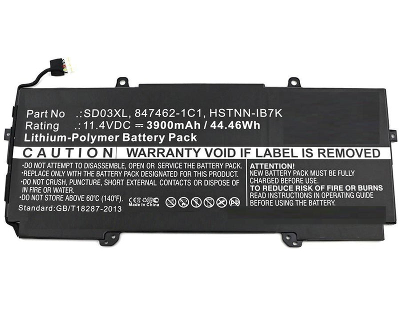 11.4V 3900mAh 44Wh Li-Pol
