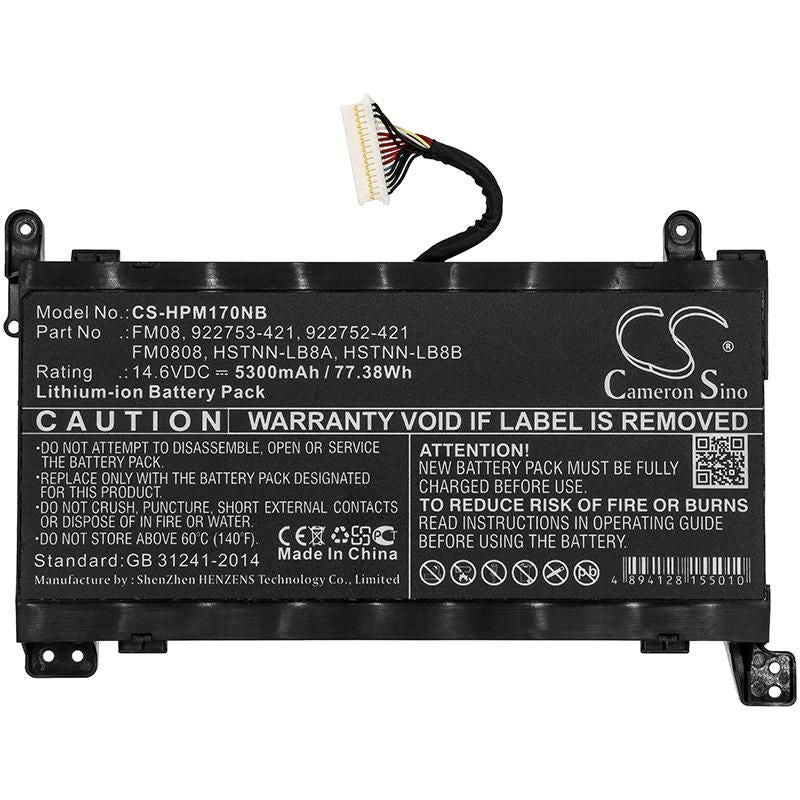 14.6V 5000mAh 77WH Li-ion