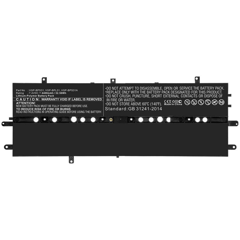32.56Wh 7.4V 4400mAh 32.56Wh