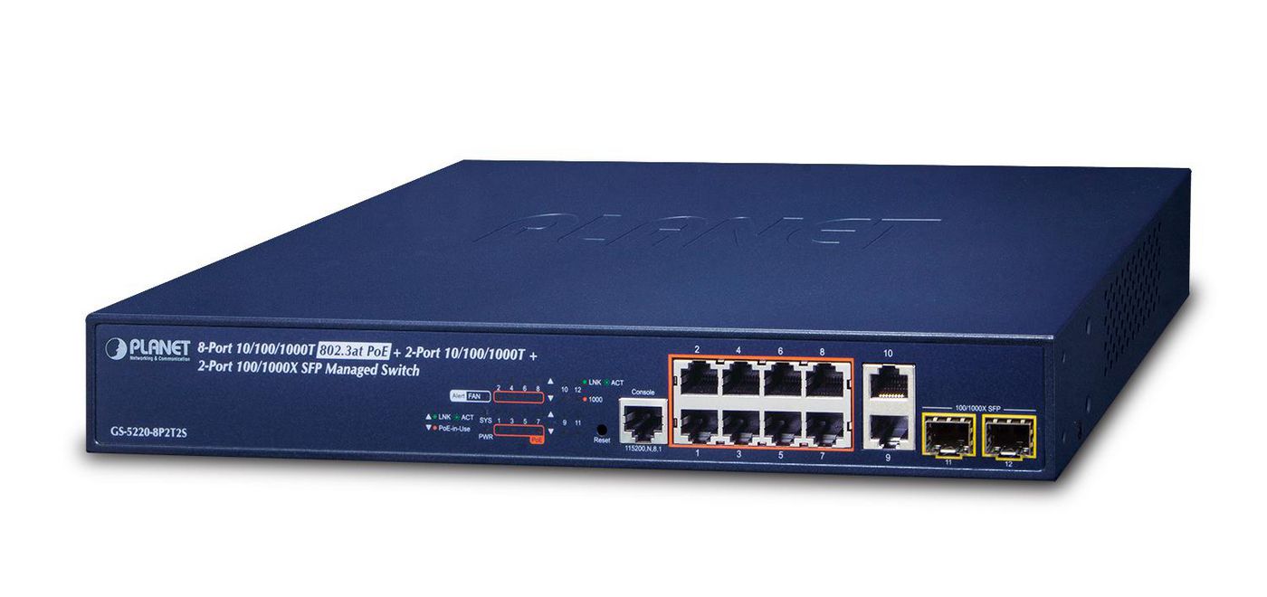 8-Port 802.3at High Power