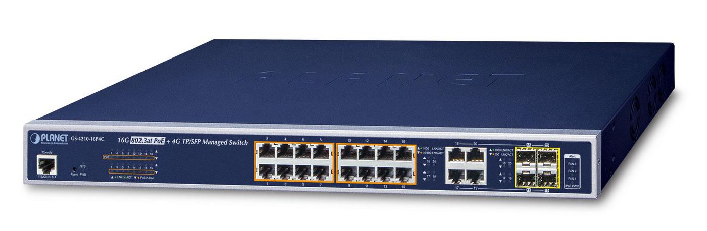 802.3at POE+ Gigabit Ethernet