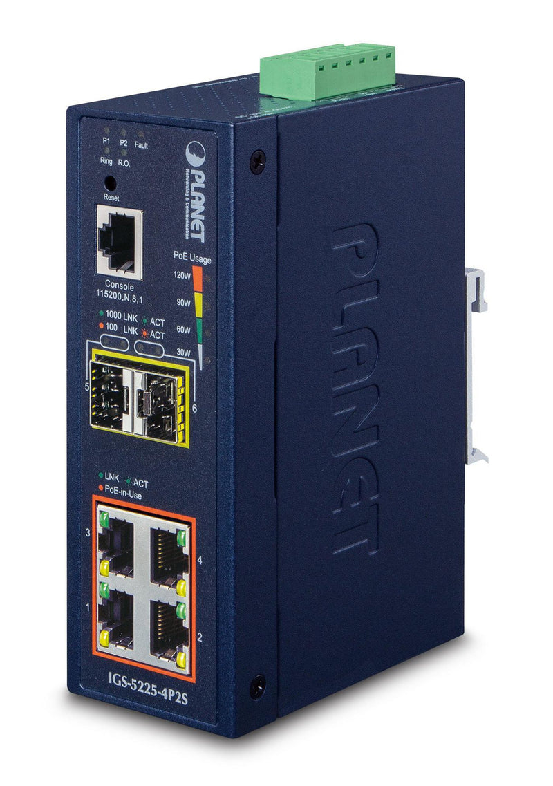 1000T 802.3at PoE + 2-Port