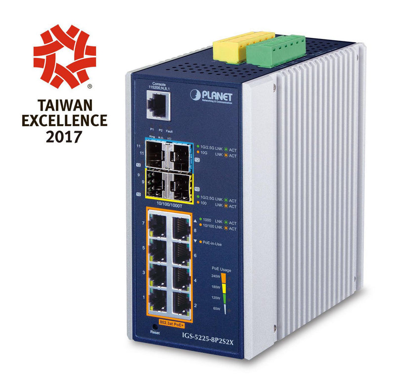 1000T 802.3at PoE+ 2-port