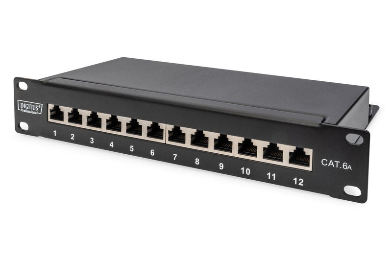12-Port label field, 1U, 10"