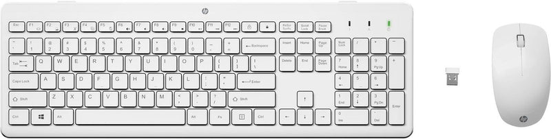 HP Tastatur+Maus 230 Kabellos Weiß Deutsch