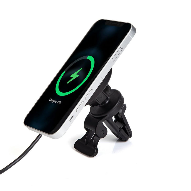 with USB-C plug. Charges up
