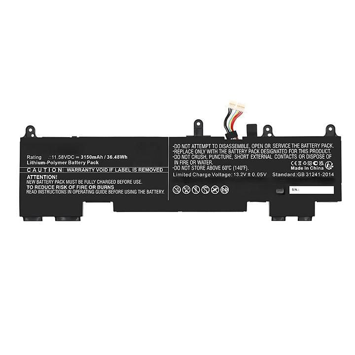 Batterie d'ordinateur portable 11,58V 3150mAh