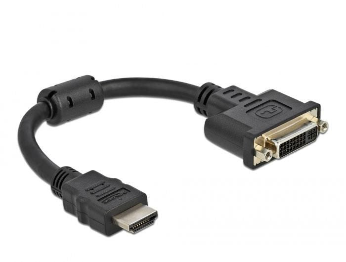 Adapter HDMI Stecker zu DVI 24+5 Buchse 4K 30 Hz 20 cm