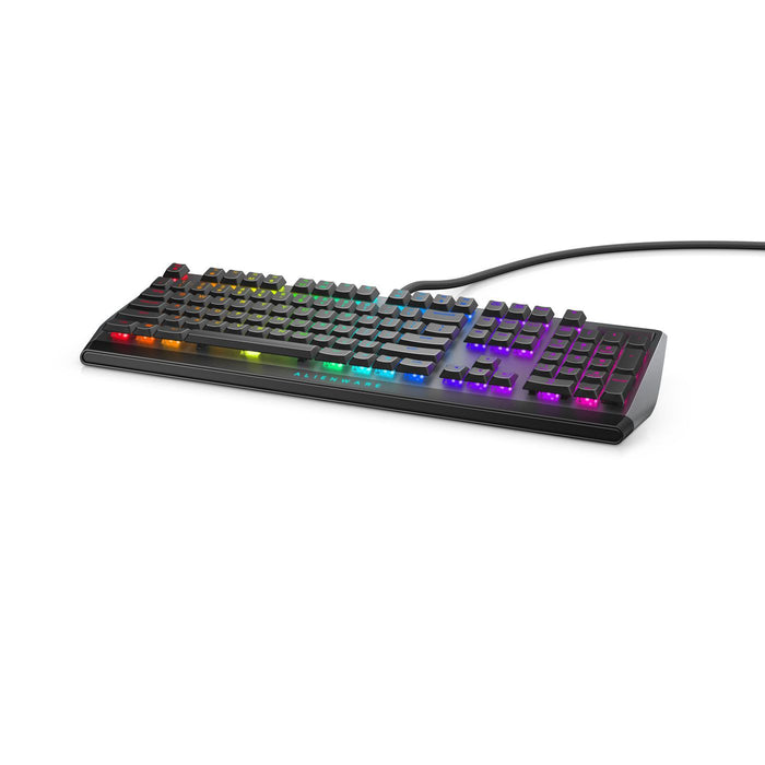 Alienware AW510K - Keyboard - backlit - USB - key switch: CHERRY MX Low Profile Red - Dark Side of the Moon - for Alienware Area-51, Aurora, Aurora R1
