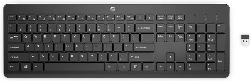 HP Tastatur 230 Wireless Tastatur USB-A Schwarz