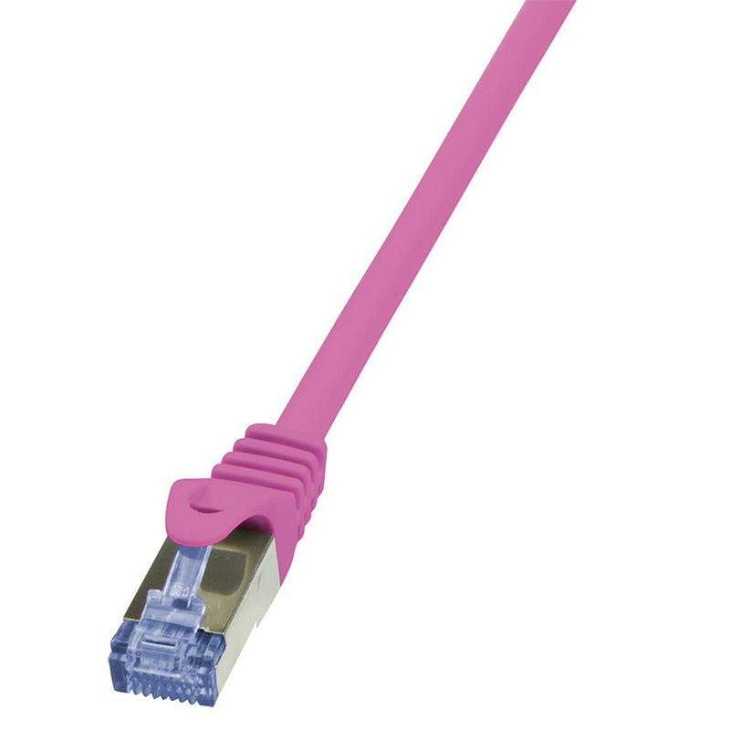 "Patch Cable Cat.6A S/FTP pink 0,25m, PrimeLine"